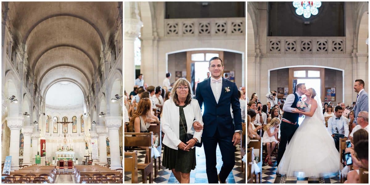 mariage avec une cérémonie religieuse à l'église du teich sur le bassin d'Arcachon par Julien Boyer photographe professionnel Pixaile Photography