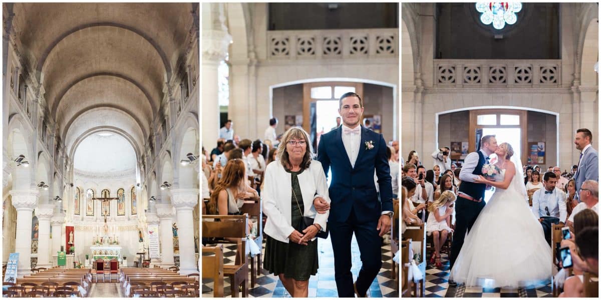 mariage avec une cérémonie religieuse à l'église du teich sur le bassin d'Arcachon par Julien Boyer photographe professionnel Pixaile Photography