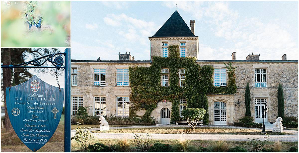 photographe de mariage au château de la ligne a lignan de bordeaux en gironde par pixaile photography