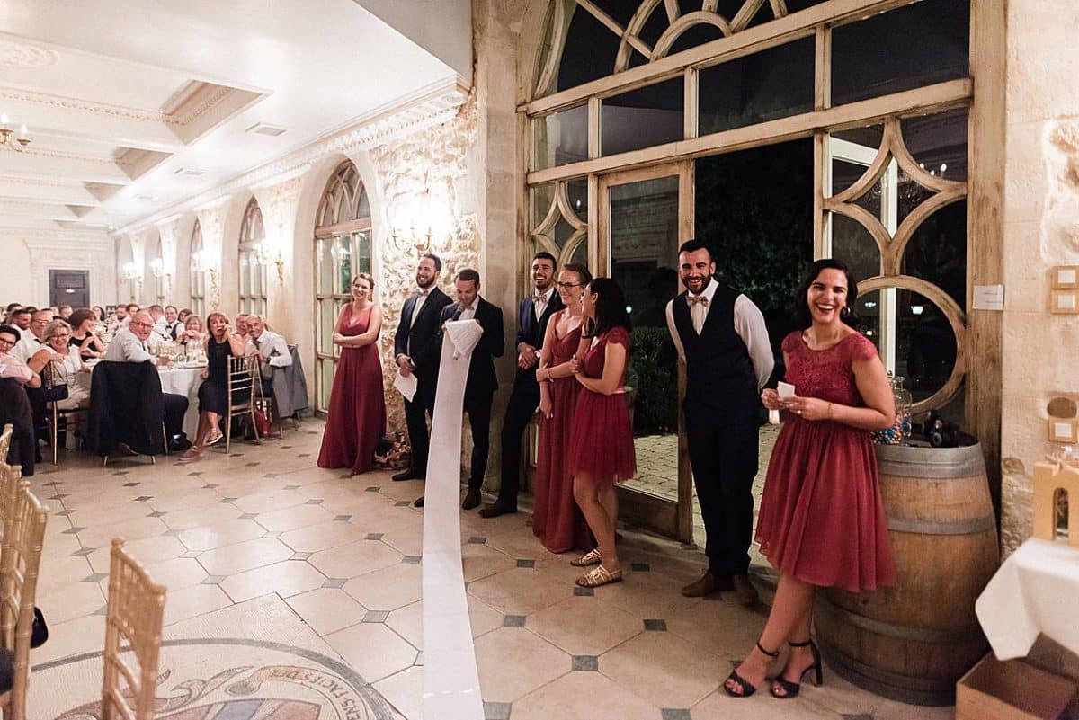 discours parchemin de mariage dans le sud ouest de la france au château de la ligne a lignan de bordeaux photos prise par un photographe professionnel de mariage pixaile photography