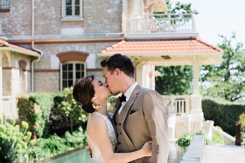 mariage avec unfirst look a la villa Tosca sur le Bassin d'Arcachon a Taussat photos prise par pixaile photography photographe de mariage en gironde