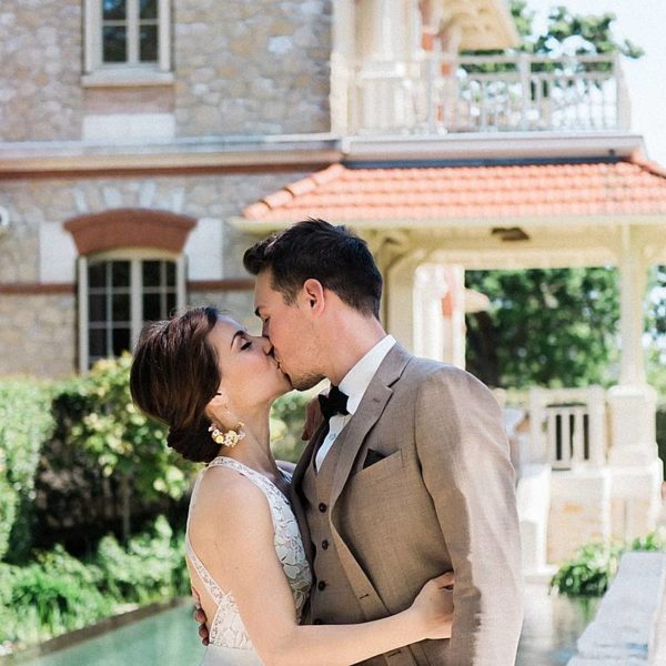 mariage avec unfirst look a la villa Tosca sur le Bassin d'Arcachon a Taussat photos prise par pixaile photography photographe de mariage en gironde