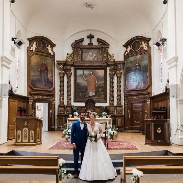 mariage dans l'église de la teste de Buch sur le Bassin d'Arcachon photos réalisé par un photographe professionnel de mariage en gironde