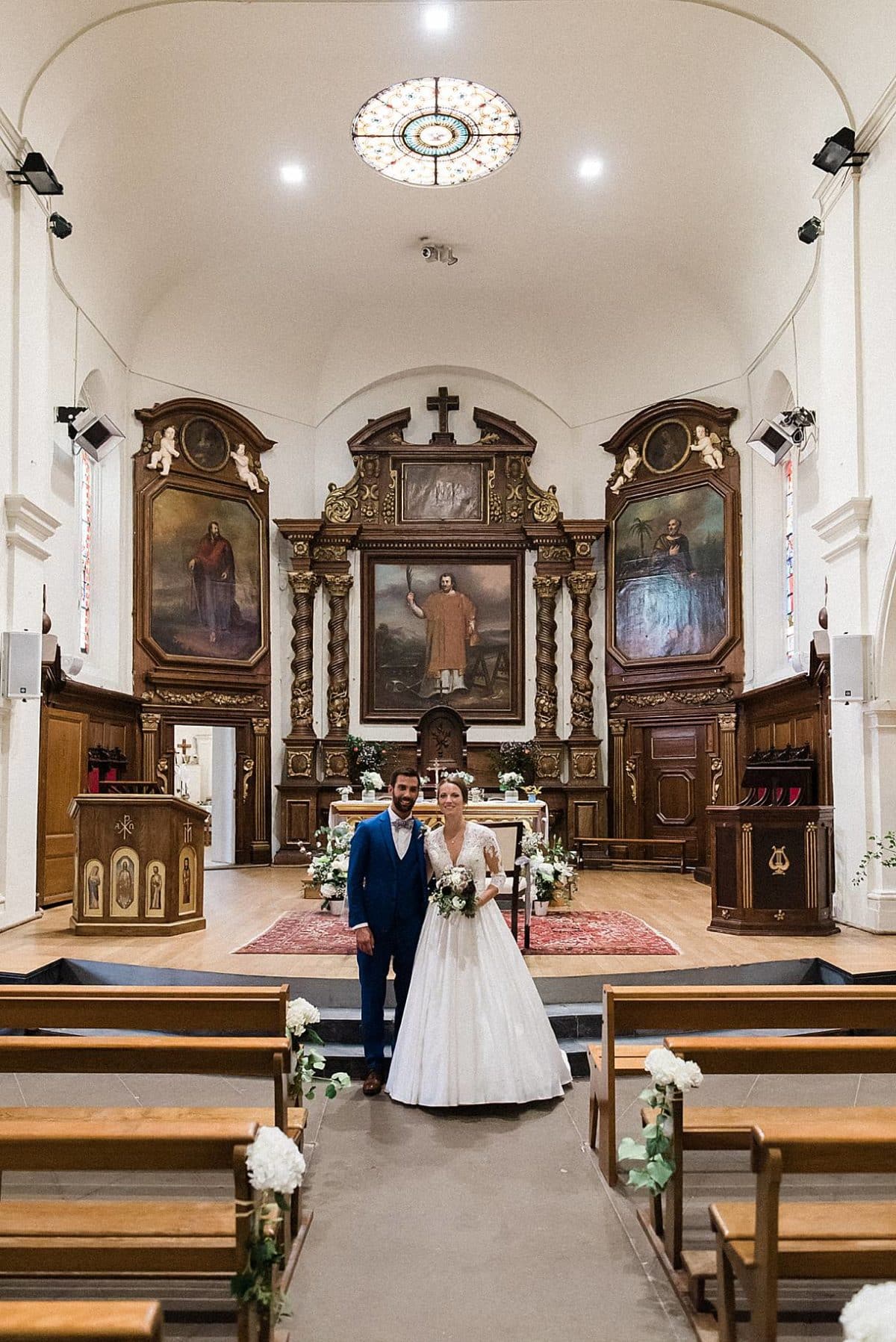 mariage dans l'église de la teste de Buch sur le Bassin d'Arcachon photos réalisé par un photographe professionnel de mariage en gironde