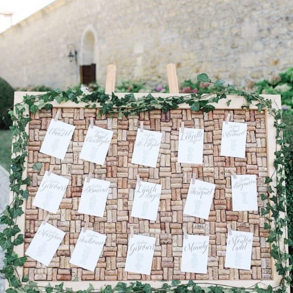 plan de table au chateau de la ligne photos réalisé par pixaile photography photographe de mariage professionnel de mariage en gironde