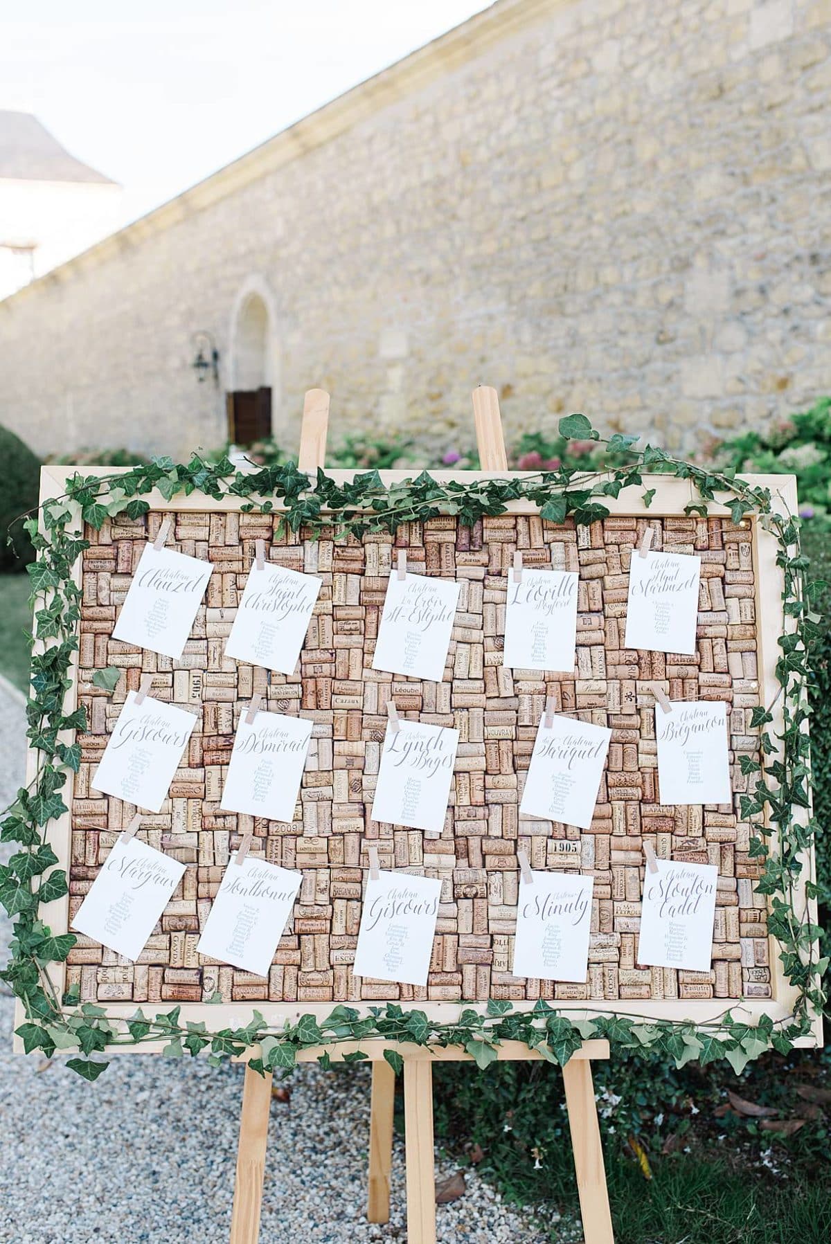 plan de table au chateau de la ligne photos réalisé par pixaile photography photographe de mariage professionnel de mariage en gironde