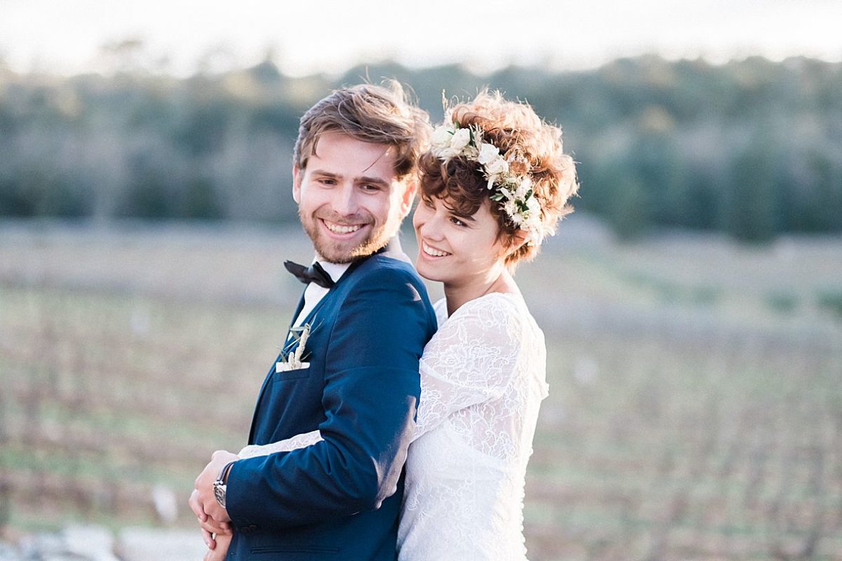 photographe de mariage professionnel en Provence à Toulon sur un coucher de soleil à la commanderie de peyrassol à flassans sur issole sur la Côte d'Azur