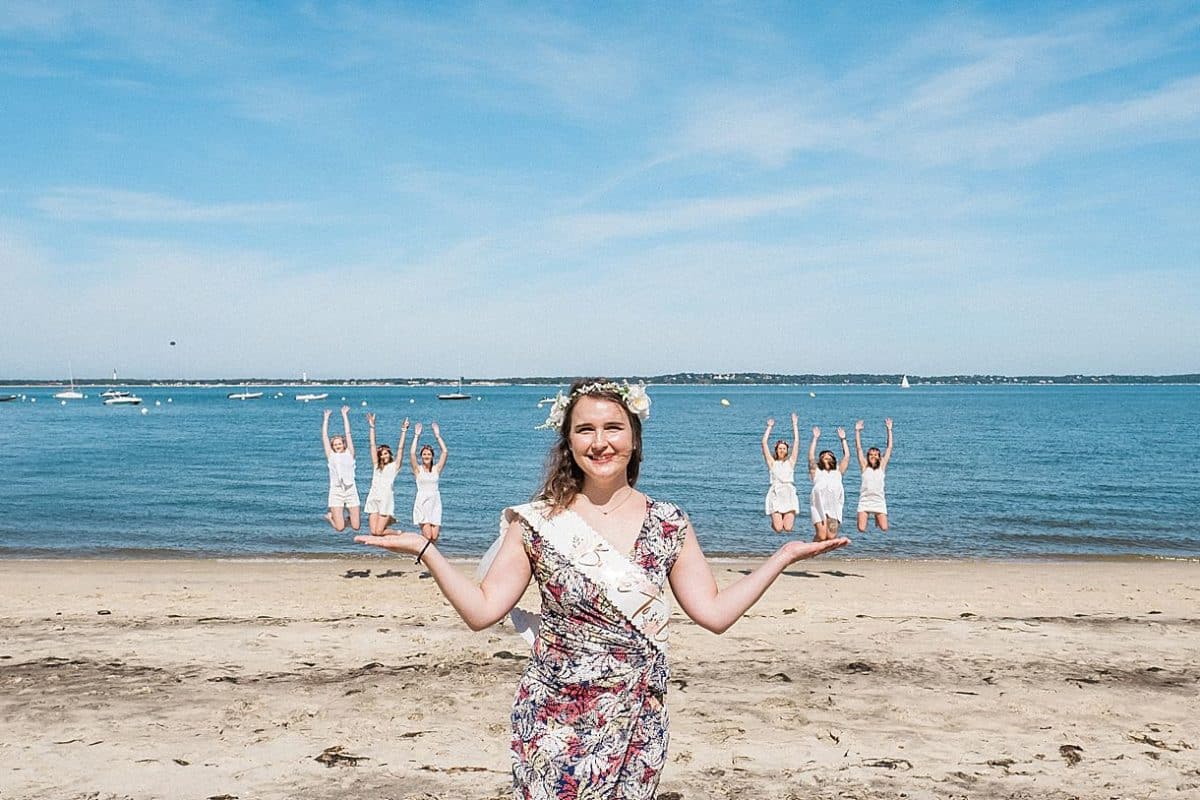 bachelorette photo shoot session in Arcachon bay near Bordeaux with pixaile photography professionnal photographer