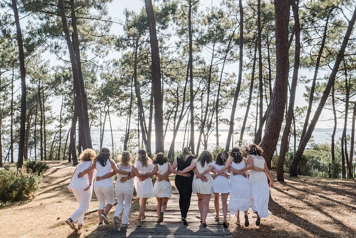 bachelorette photo shoot session in Arcachon Bay near Bordeaux with pixaile photography professionnal photographer