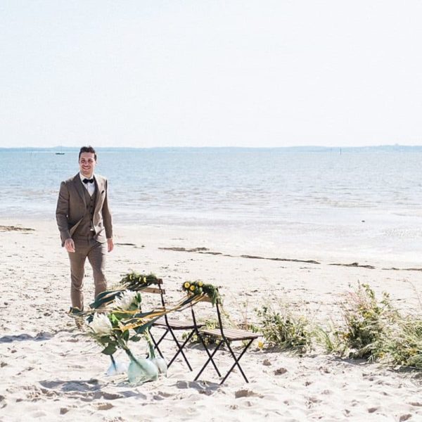 wedding luxury at Villa la Tosca on beach on Arcachon bay by Pixaile Photography wedding photographer in Gironde near Bordeaux