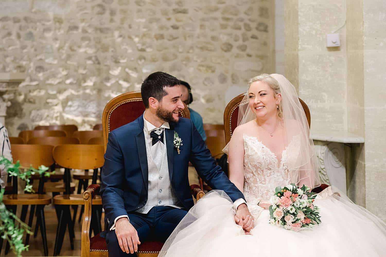 mariage à l'église Fargues saint Hilaire proche de Bordeaux en Gironde par pixaile photography photographe de mariage professionnel