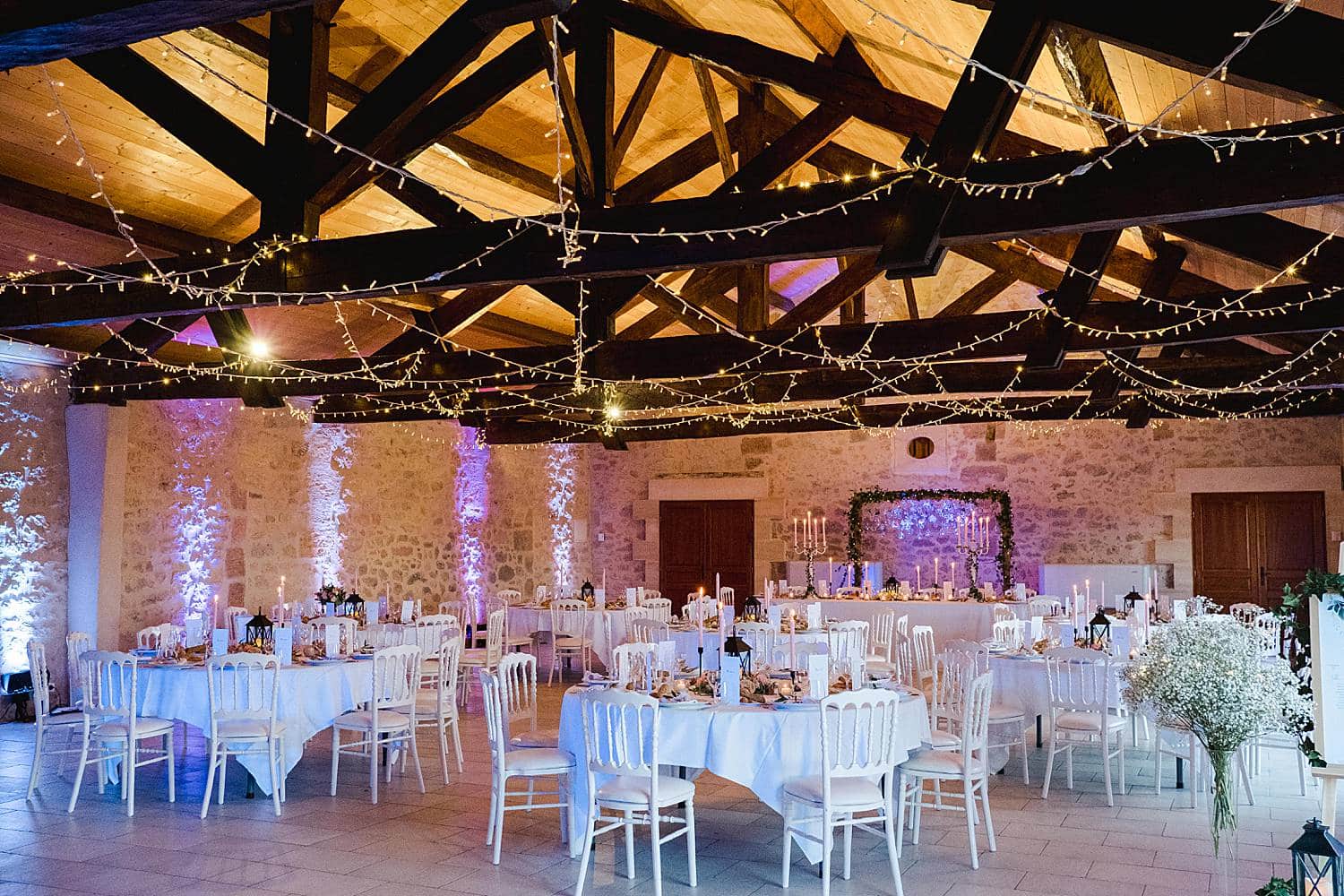 decoration au château de Flojague proche de Bordeaux en gironde par Pixaile Photography photographe de mariage professionnel