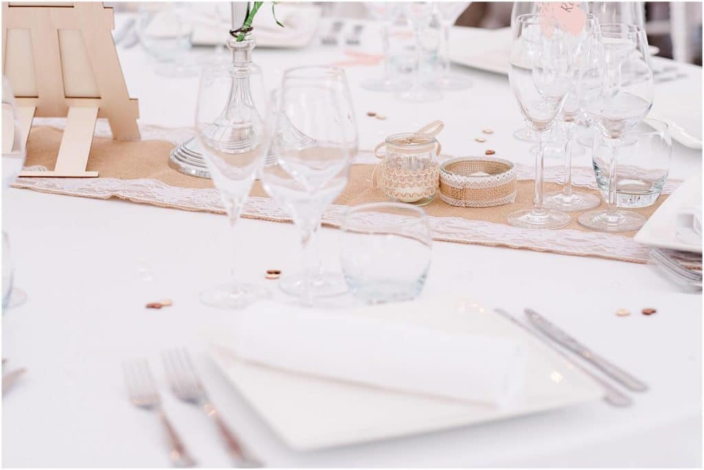 photographe de mariage en Gironde détails de table de mariage