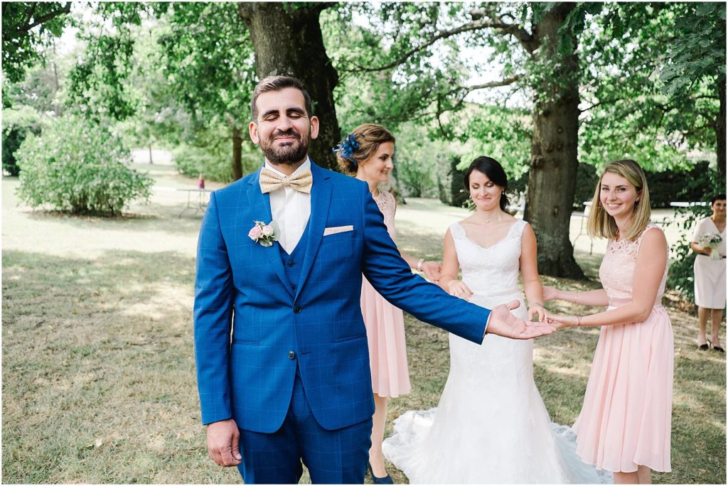 photographe de mariage à Bordeaux Découverte des mariés au chateau Courtade Dubuc