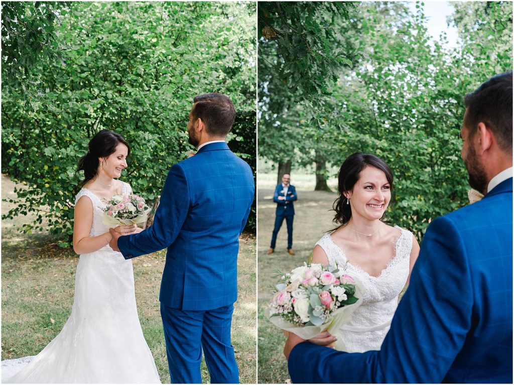 photographe de mariage à Bordeaux Découverte des mariés au chateau Courtade Dubuc