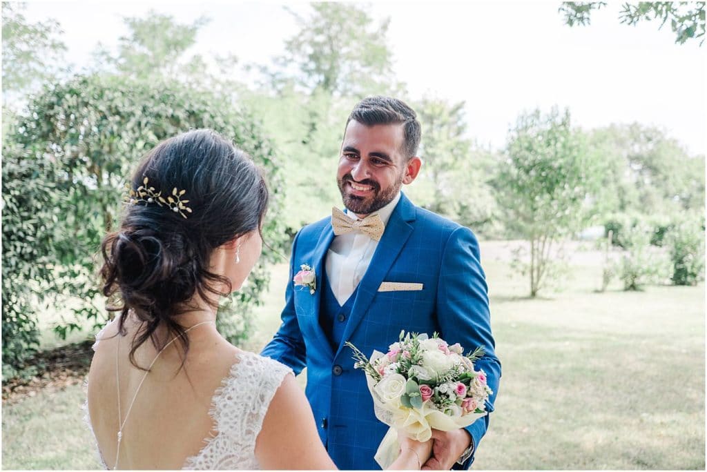 photographe de mariage à Bordeaux Découverte des mariés au chateau Courtade Dubuc