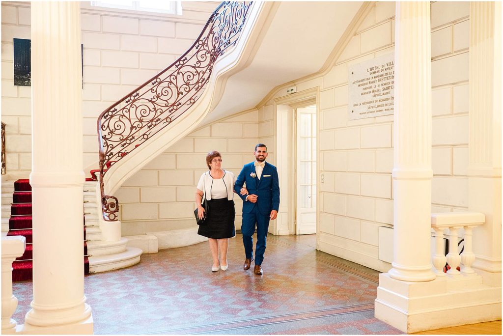 photographe de mariage à Bordeaux à la mairie de Merignac