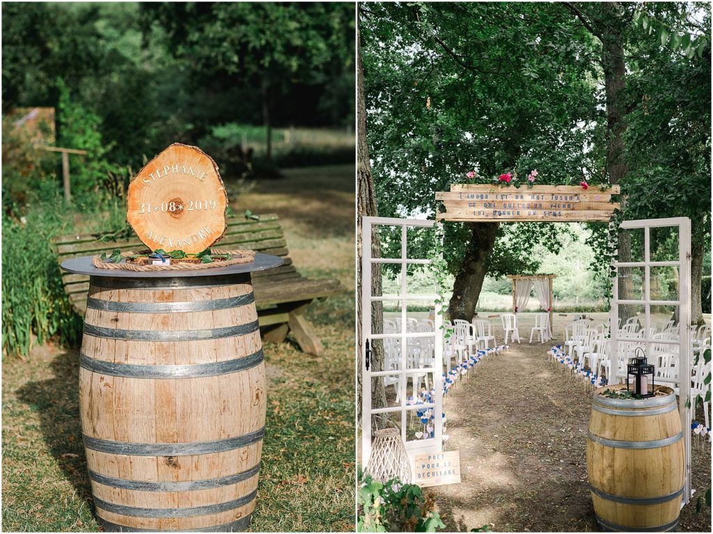 photographe de mariage à Bordeaux lors d'une cérémonie laïque au Chateau Courtade Dubuc