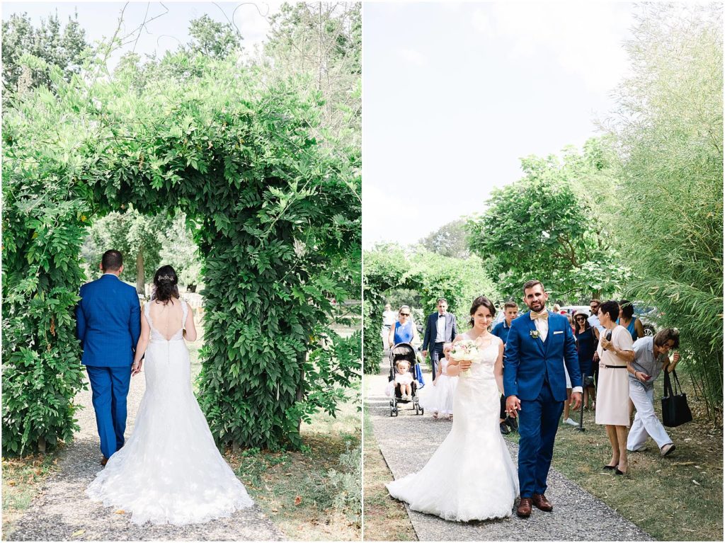 photographe de mariage à Bordeaux lors d'une cérémonie laïque au Chateau Courtade Dubuc