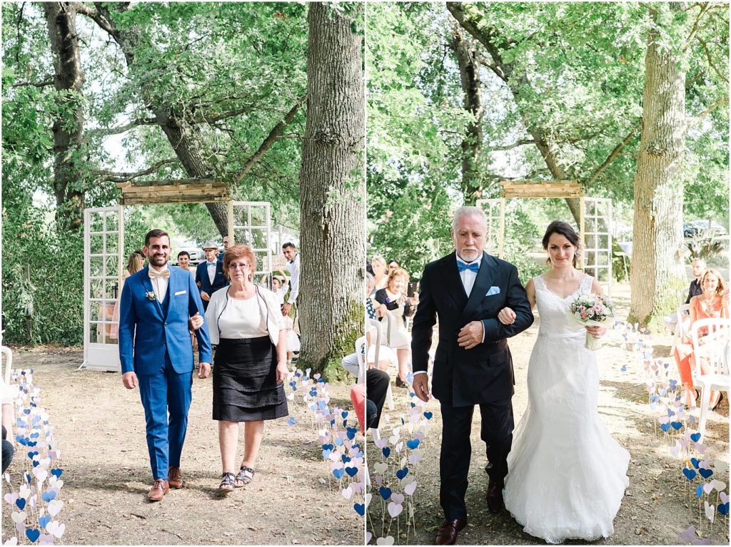 photographe de mariage à Bordeaux lors d'une cérémonie laïque au Chateau Courtade Dubuc