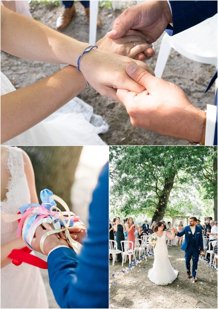 photographe de mariage à Bordeaux lors d'une cérémonie laïque au Chateau Courtade Dubuc