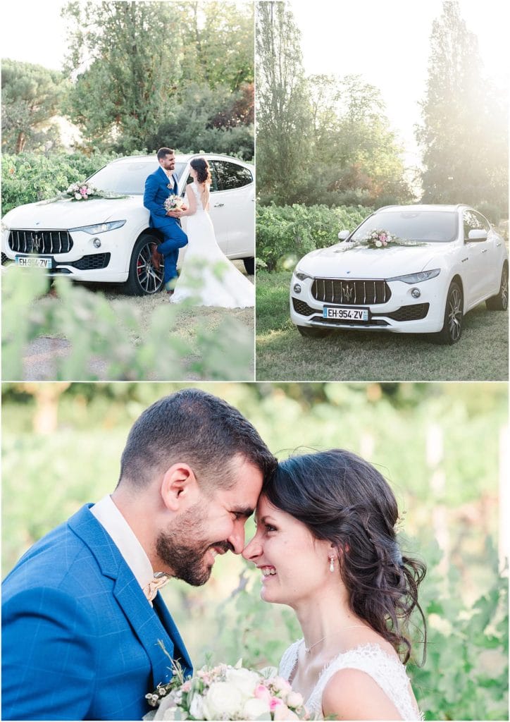 photographe de mariage à Bordeaux séance couple au chateau Courtade Dubuc