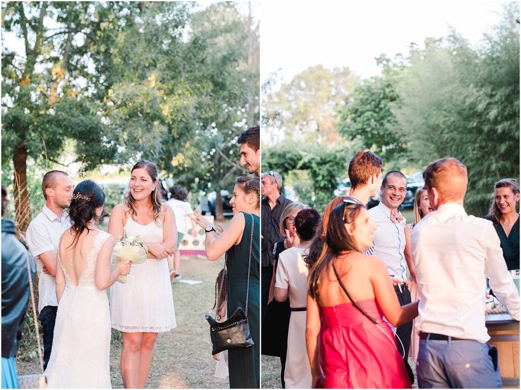 photographe de mariage à Bordeaux cocktail au chateau courtade Dubuc