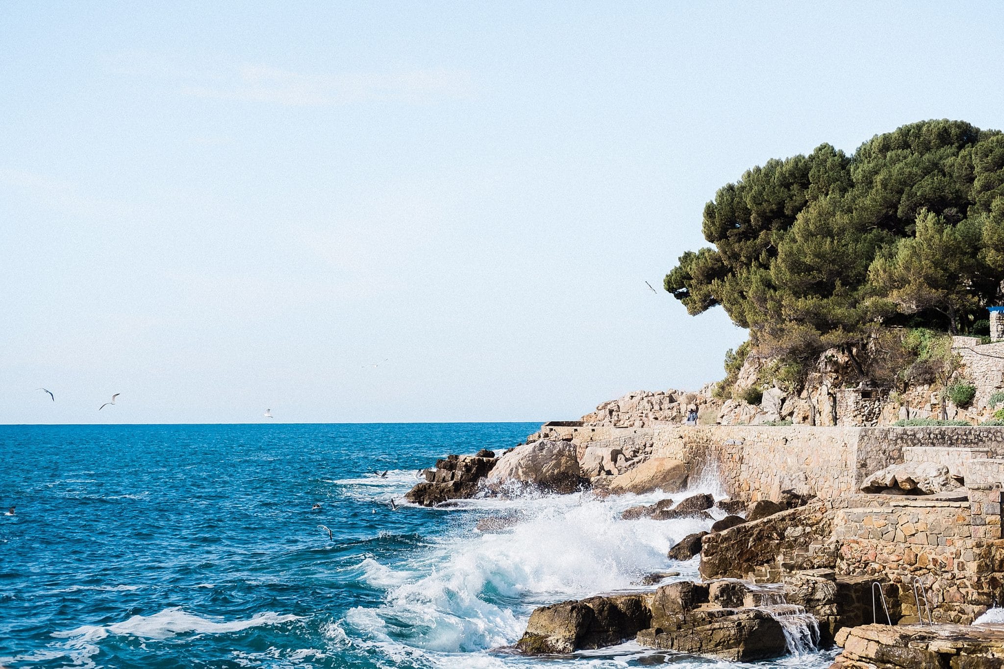 ile de bendor vue sur la Méditerranée en provence