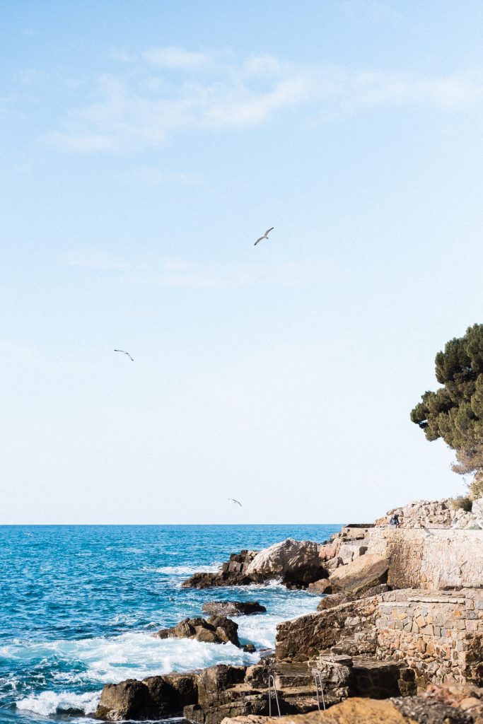 vu sur l'ile de bendor sur la mediteranée en provence