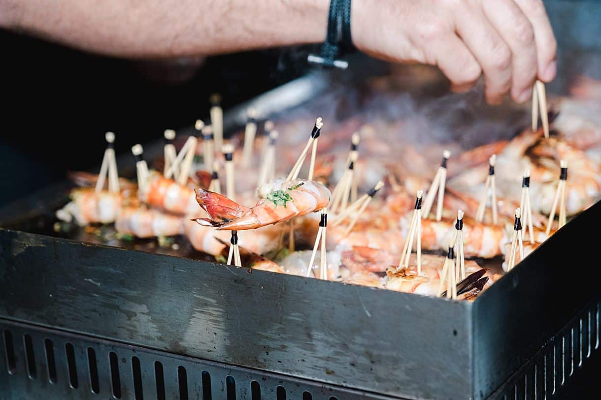 mise en place des pics sur les gambas