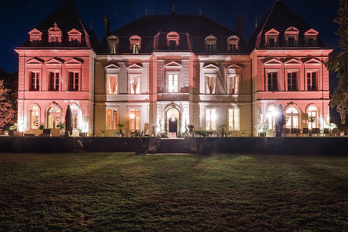 photos de nuit du chateau fengari à clairac proche de bordeaux photos prise par julien boyer pixaile photography