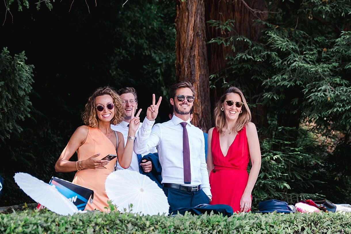 photos des invités du mariage à la villa pizzo