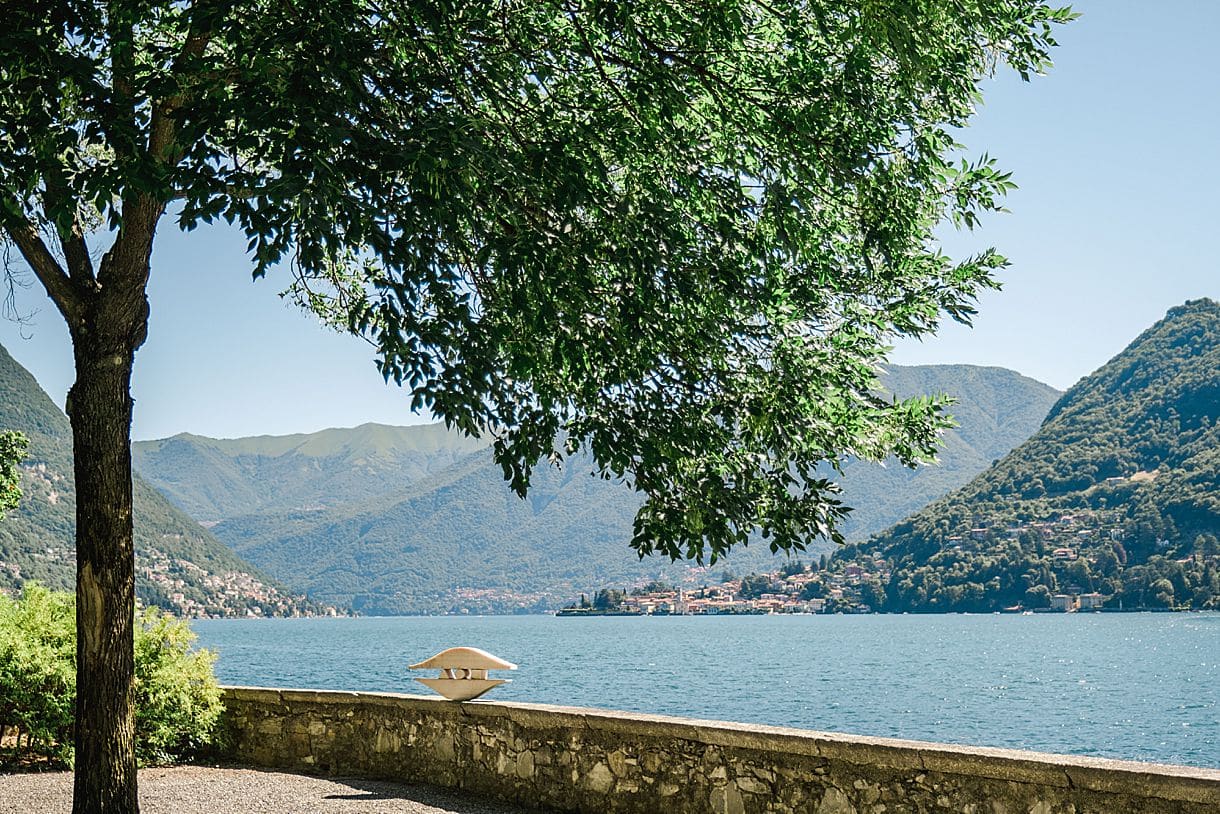 point de vue sur le lac de come à la villa pizzo