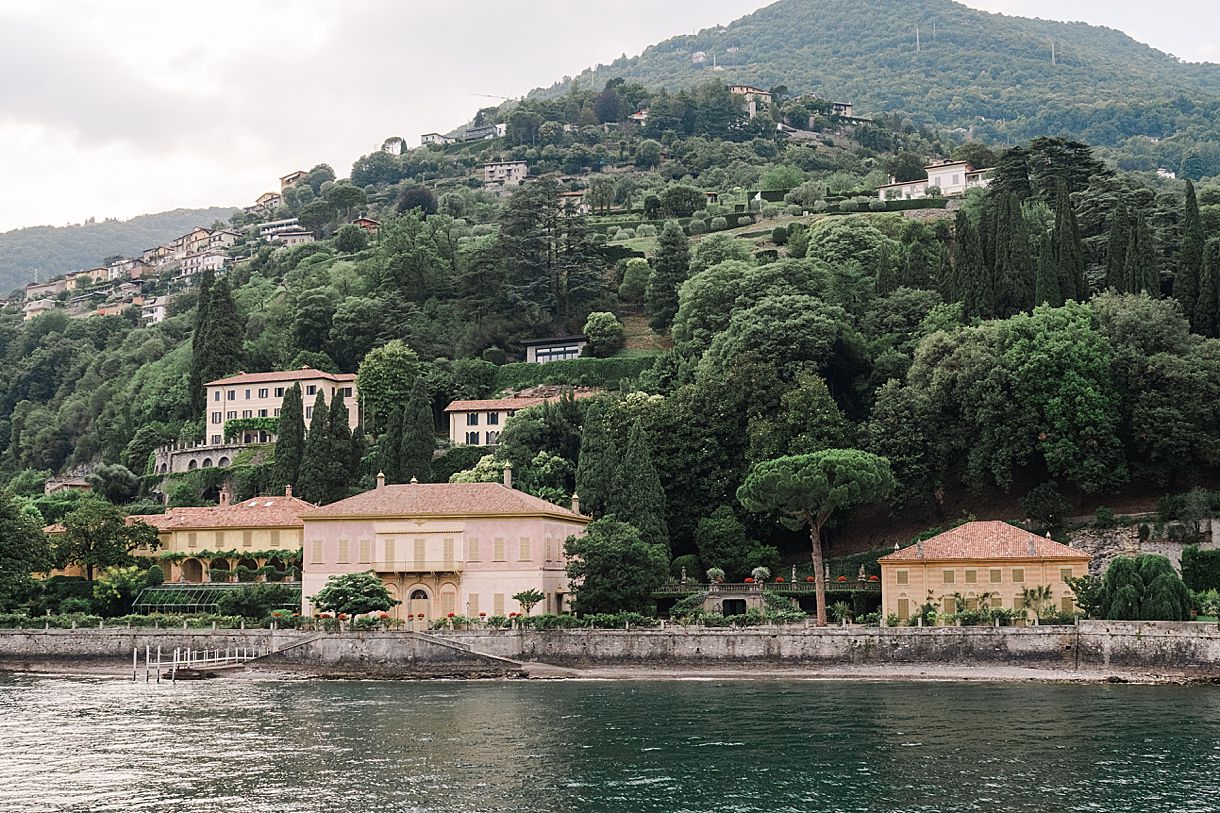 vue de la villa pizzo sur le lac de come